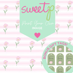 DIGITAL Print Your Own Image Download - Stripe Cosmos + BONUS Gift Tags (SweetP)