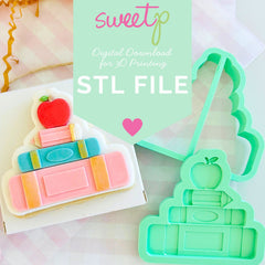 Teacher Books Layer Set Digital STL File - For 3D Printed Cutters & Stamps (SweetP)