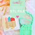 Teacher Apple Cart Layer Set Digital STL File - For 3D Printed Cutters & Stamps (SweetP)