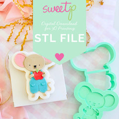 Mouse Layer Set Digital STL File - For 3D Printed Cutters & Stamps (SweetP)