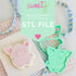 Pig Layer Set Digital STL File - For 3D Printed Cutters & Stamps (SweetP)