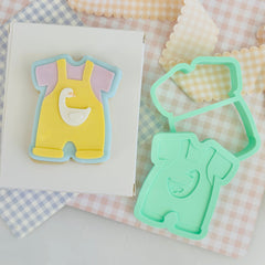 Baby Goose Overalls Layer Set (SweetP)