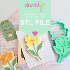 Anemone Layer Set Digital STL File - For 3D Printed Cutters & Stamps (SweetP)