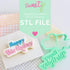 Happy Birthday Layer Set Digital STL File - For 3D Printed Cutters & Stamps (SweetP)