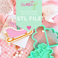 Sleigh Layer Set Digital STL File - For 3D Printed Cutters & Stamps (SweetP)