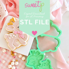 Standing Reindeer Layer Set Digital STL File - For 3D Printed Cutters & Stamps (SweetP)