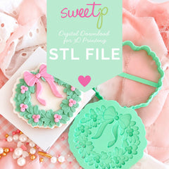 Christmas Wreath Layer Set Digital STL File - For 3D Printed Cutters & Stamps (SweetP)