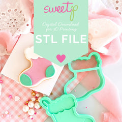 Christmas Stocking Layer Set Digital STL File - For 3D Printed Cutters & Stamps (SweetP)