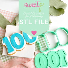 One Hundred Layer Set Digital STL File - For 3D Printed Cutters & Stamps (SweetP)