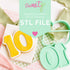 Ten Layer Set Digital STL File - For 3D Printed Cutters & Stamps (SweetP)