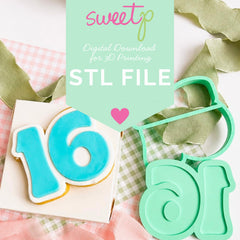 Sixteen Layer Set Digital STL File - For 3D Printed Cutters & Stamps (SweetP)