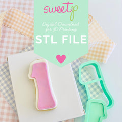 One Layer Set Digital STL File - For 3D Printed Cutters & Stamps (SweetP)