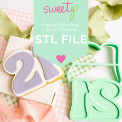 Twenty One Layer Set Digital STL File - For 3D Printed Cutters & Stamps (SweetP)