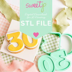 Thirty Layer Set Digital STL File - For 3D Printed Cutters & Stamps (SweetP)