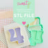 Four Layer Set Digital STL File - For 3D Printed Cutters & Stamps (SweetP)