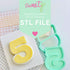Five Layer Set Digital STL File - For 3D Printed Cutters & Stamps (SweetP)