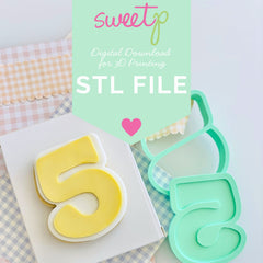 Five Layer Set Digital STL File - For 3D Printed Cutters & Stamps (SweetP)