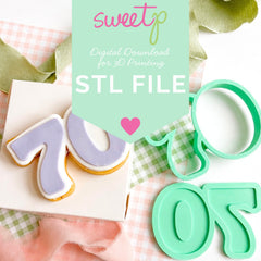 Seventy Layer Set Digital STL File - For 3D Printed Cutters & Stamps (SweetP)