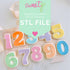 Numbers Full Layer Set Digital STL File - For 3D Printed Cutters & Stamps (SweetP)