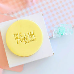 For A Bow-tiful Teacher Text Stamp (SweetP)