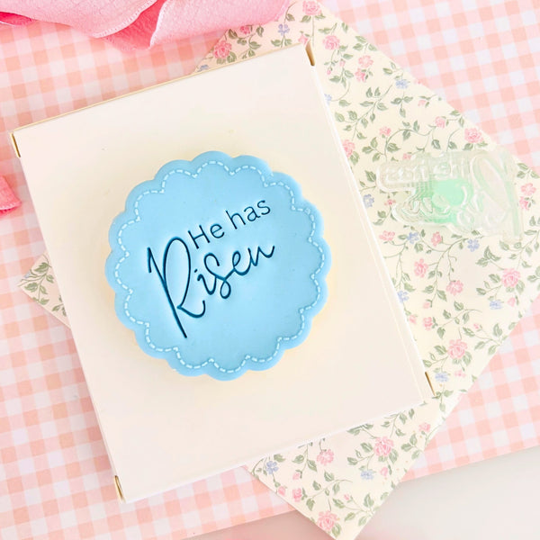 He Has Risen Text Stamp (SweetP)