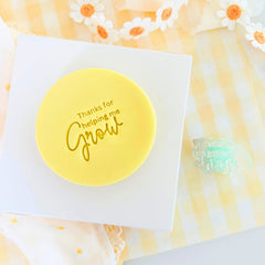 Thanks For Helping Me Grow Text Stamp (SweetP)