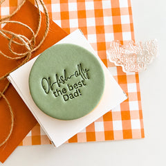 Of-fish-ally the Best Dad! Text Stamp (SweetP)