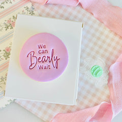 We Can Bearly Wait Text Stamp (SweetP)
