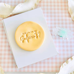 Will You Be My Godparents? Text Stamp (SweetP)