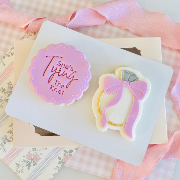 She's Tying The Knot Text Stamp (SweetP)