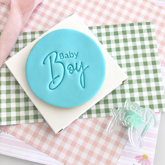 Baby Boy Text Stamp (SweetP)