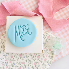 Love You Mum Text Stamp (SweetP)