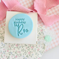 Happy Birthday to Roo Text Stamp (SweetP)