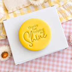 Thanks For Helping Me Shine Text Stamp (SweetP)