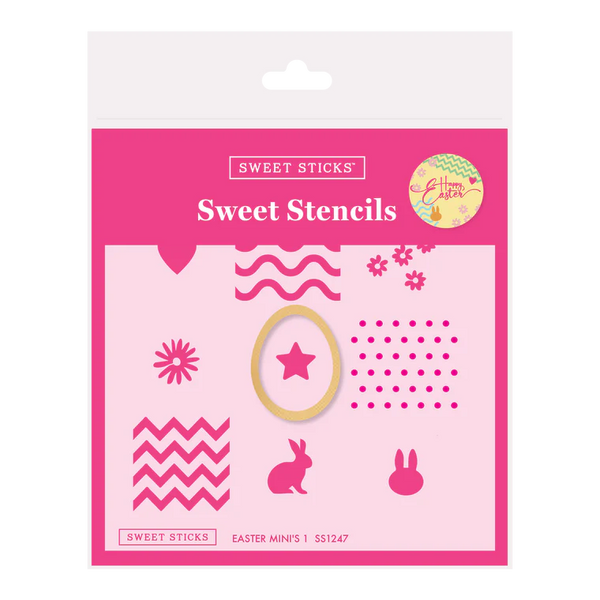 Easter Mini Egg Stencil & Cutter (Sweet Sticks)