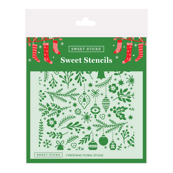 Christmas Floral Sweet Stencil (Sweet Sticks)