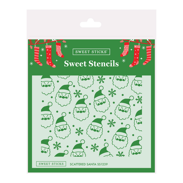 Scattered Santa Sweet Stencil (Sweet Sticks)