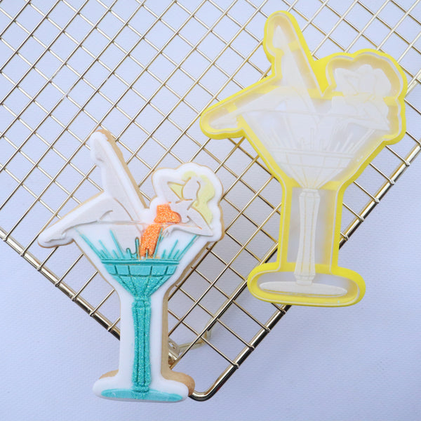 Showgirl Martini Glass Cutter & Debosser Set
