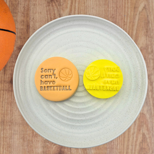 Sorry Can't, Have Basketball Embosser