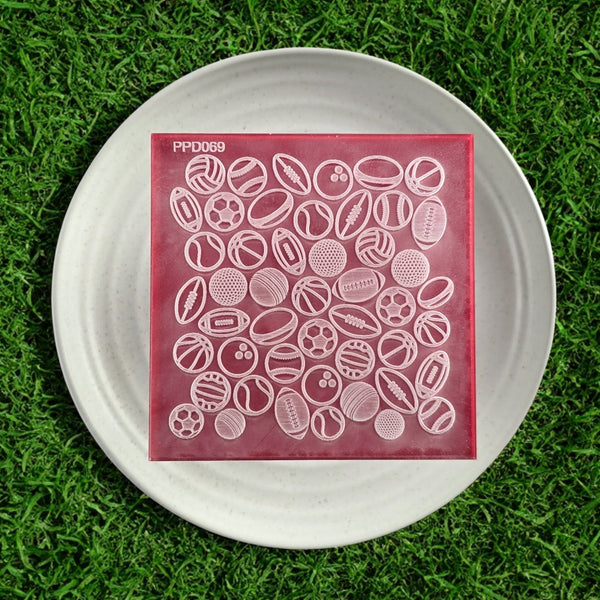 Sports Balls Pattern Plate