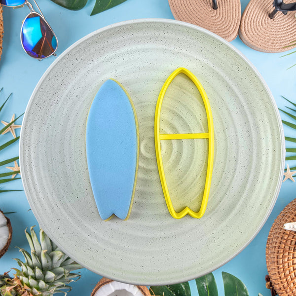 Surfboard With Shark Bite Cutter