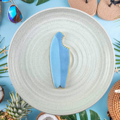 Surfboard With Shark Bite Cutter