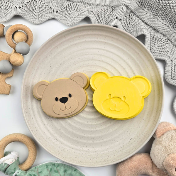 Teddy Bear Head Cutter & Debosser Set