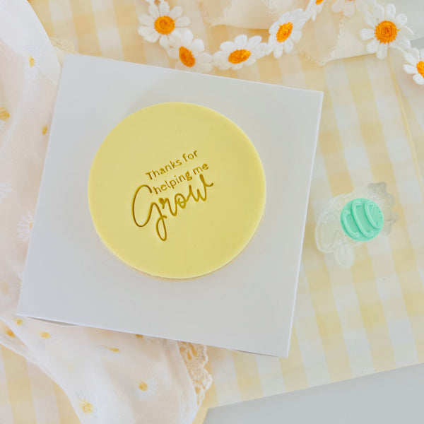 Thanks For Helping Me Grow Text Stamp (SweetP)