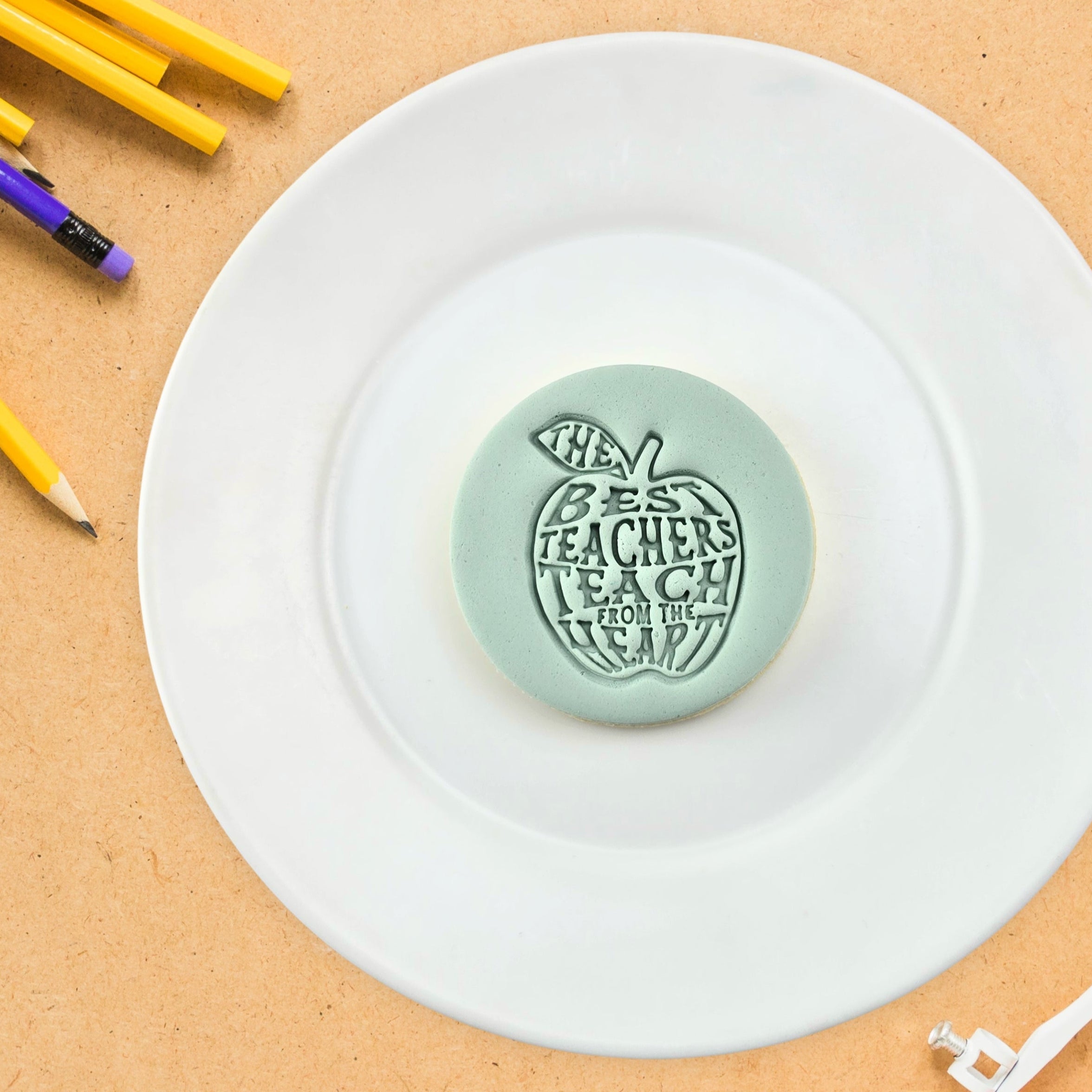 The Best Teachers Teach From The Heart Embosser