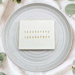 Tiny Number Set Stamps