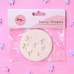 Twinkle Stars - Small Savvy Shapes Silicone Mould (Savvy Cakes)