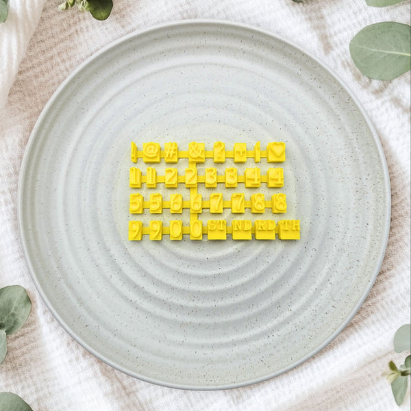 Typewriter Letter Stamps