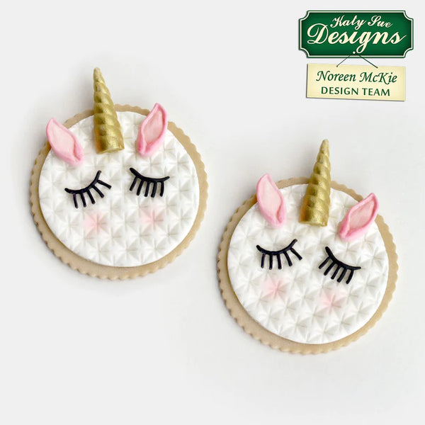 Unicorn Ears, Horn & Lashes Silicone Mould (Katy Sue)