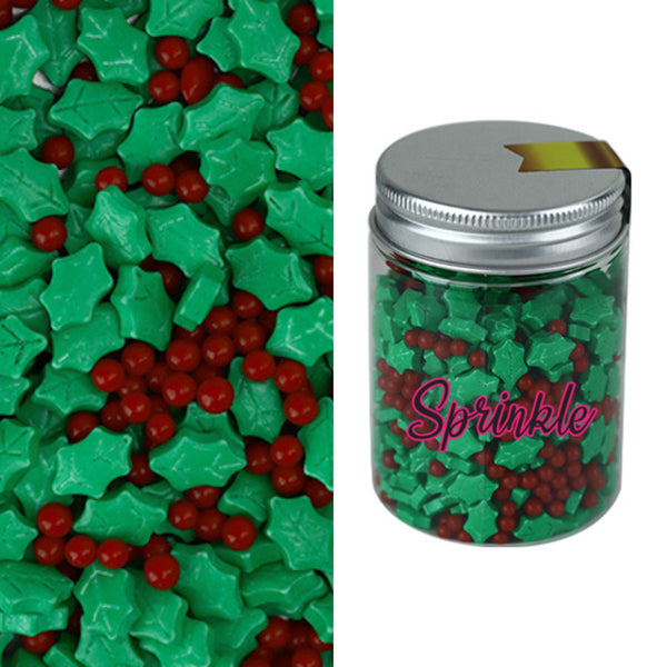 Holly & Berry Sprinkles 100g